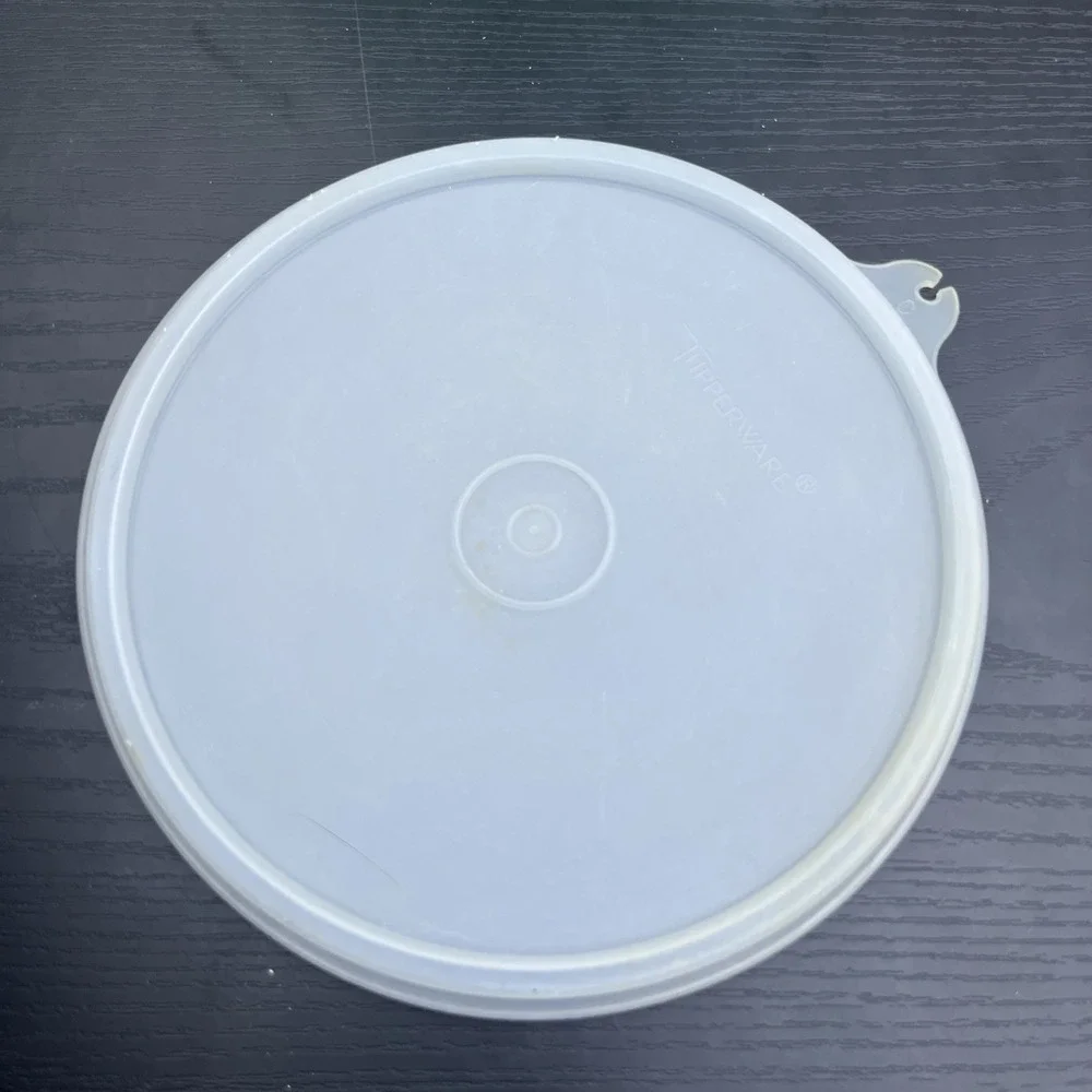 VTG Tupperware Small Light Blue Container 234-19 With White Lid 227-42